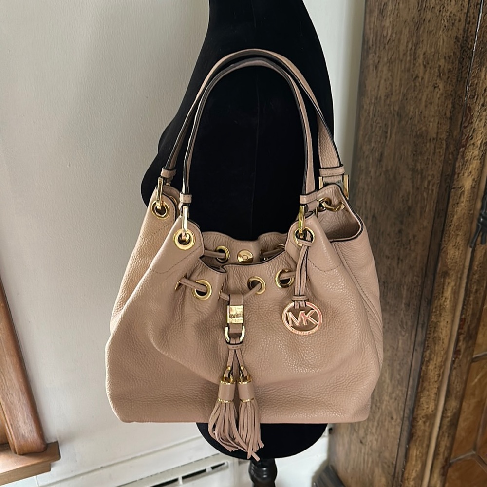 Michael Kors Leather Bucket Style Bag
